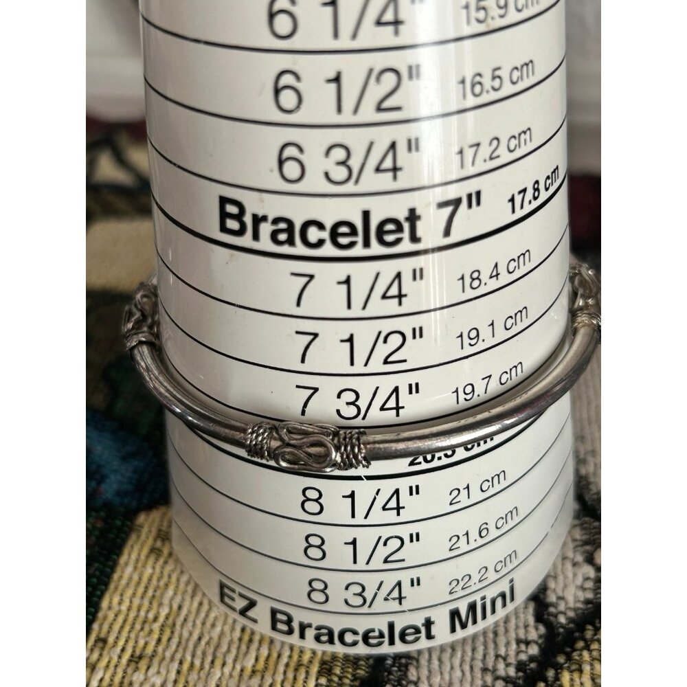 Silver Bangle Bracelet - image 4